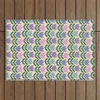Tulip - Pastel Floral Pattern Outdoor Rug Gallery Image 1