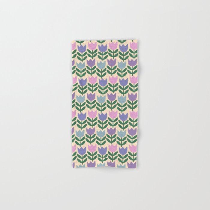 Tulip - Pastel Floral Pattern Bath Towel Gallery Image 1
