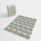 Tulip - Pastel Floral Pattern Jigsaw Puzzle Gallery Image 2