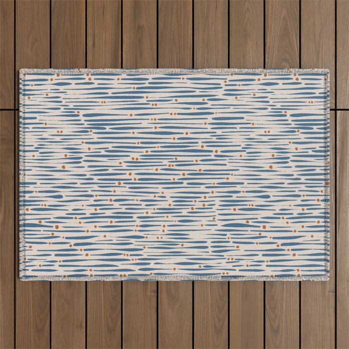Simple Hand Drawn Pattern #15 Outdoor Rug Gallery Image 1
