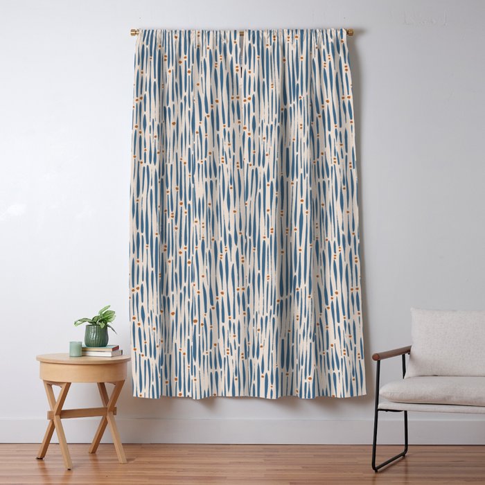 Simple Hand Drawn Pattern #15 Window Curtain Gallery Image 1