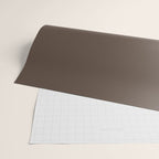Coffee Brown Solid Color Wrapping Paper Gallery Image 2