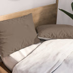 Coffee Brown Solid Color Pillow Sham Gallery Image 2