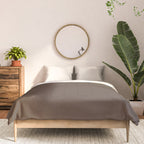 Coffee Brown Solid Color Comforter Gallery Image 3