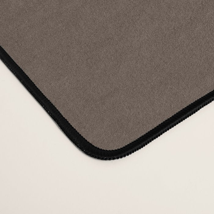 Coffee Brown Solid Color Desk Mat Gallery Image 4
