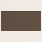 Coffee Brown Solid Color Desk Mat Gallery Image 3