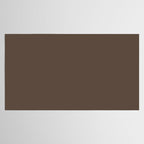 Coffee Brown Solid Color Tablecloth Gallery Image 2