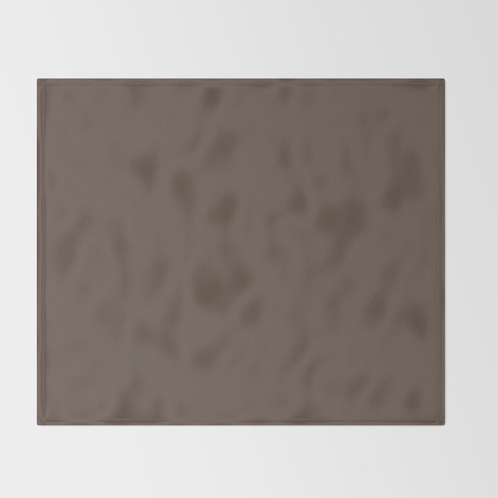 Coffee Brown Solid Color Throw Blanket Gallery Image 2
