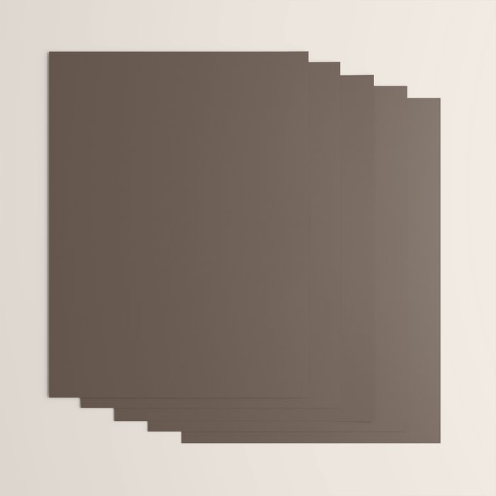 Coffee Brown Solid Color Wrapping Paper Gallery Image 3