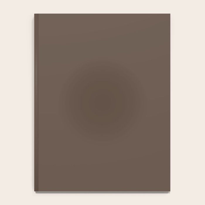Coffee Brown Solid Color Notebook Gallery Image 4