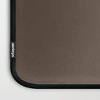 Coffee Brown Solid Color Laptop Sleeve Gallery Image 3