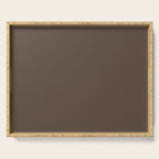 Coffee Brown Solid Color Serving Tray Gallery Image 1
