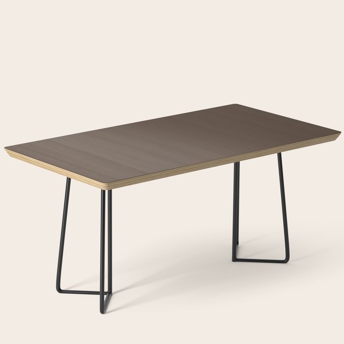 Coffee Brown Solid Color Coffee Table Gallery Image 1