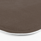 Coffee Brown Solid Color Bath Mat Gallery Image 3