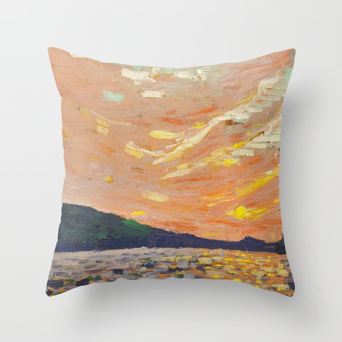 Tom Thomson Smoke Lake Canadian Landscape Artist Throw Pillow Gallery Image 6