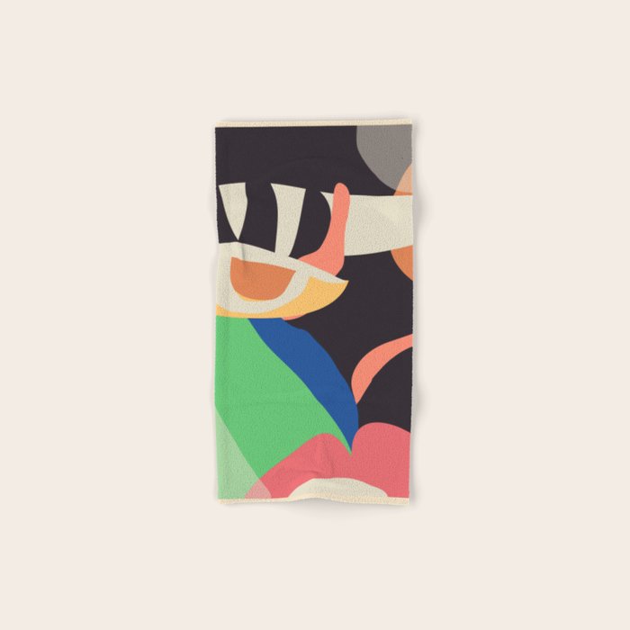 Modern Abstract Art Face 3 Bath Towel Gallery Image 1
