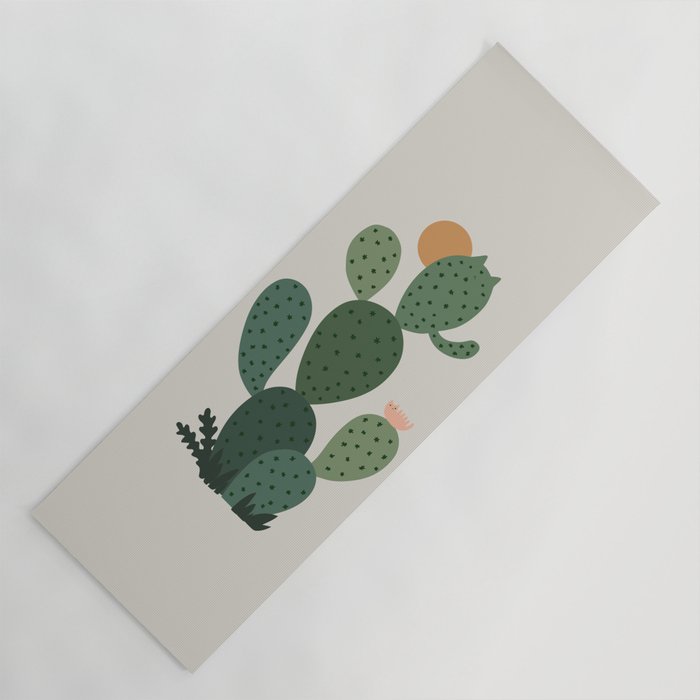 Cat Plants: Cat-tus Yoga Mat Gallery Image 1
