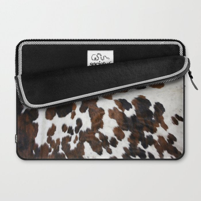 Brown Cowhide Laptop Sleeve Gallery Image 2
