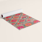 Kermina Suzani Uzbekistan Colorful Embroidery Print Yoga Mat Gallery Image 2
