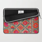 Kermina Suzani Uzbekistan Colorful Embroidery Print Laptop Sleeve Gallery Image 2