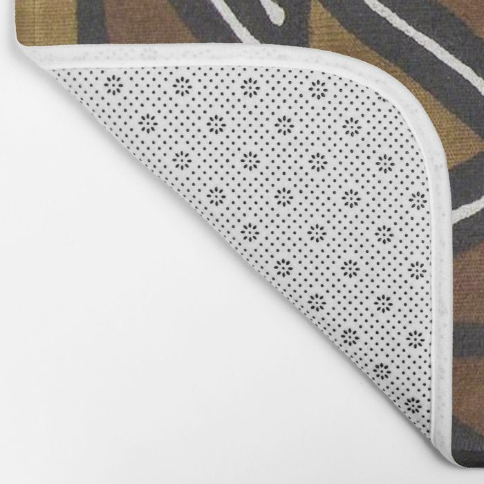 African Pattern - African Mudcloth Design Bath Mat Gallery Image 2