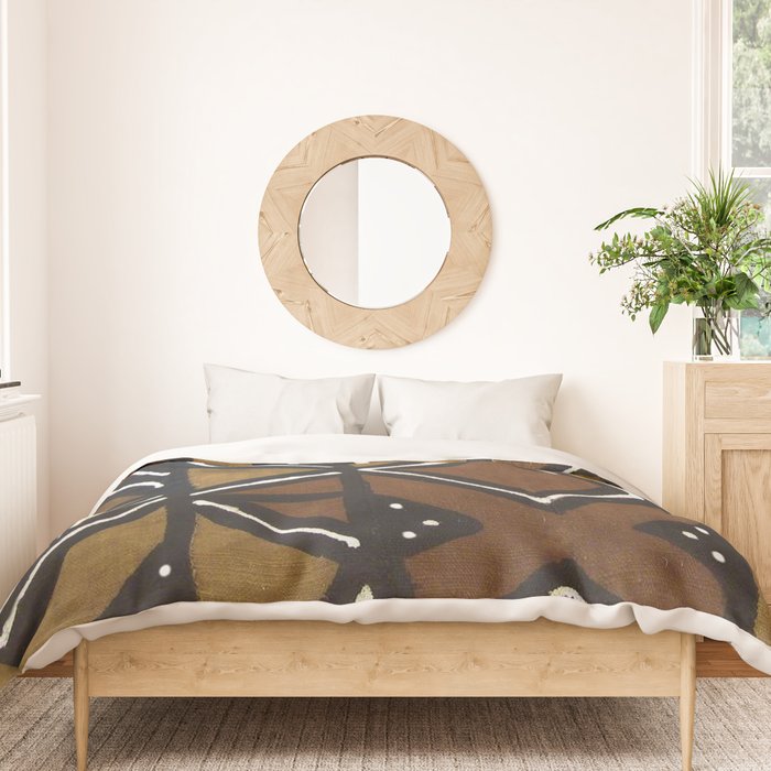 African Pattern - African Mudcloth Design Duvet Cover Gallery Image 3