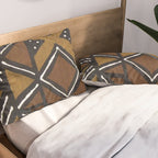 African Pattern - African Mudcloth Design Pillow Sham Gallery Image 2