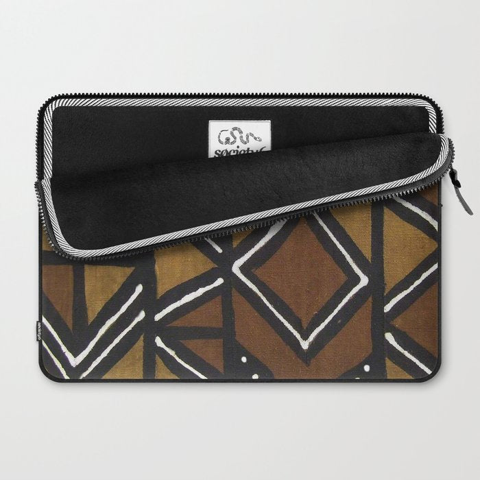 African Pattern - African Mudcloth Design Laptop Sleeve Gallery Image 2