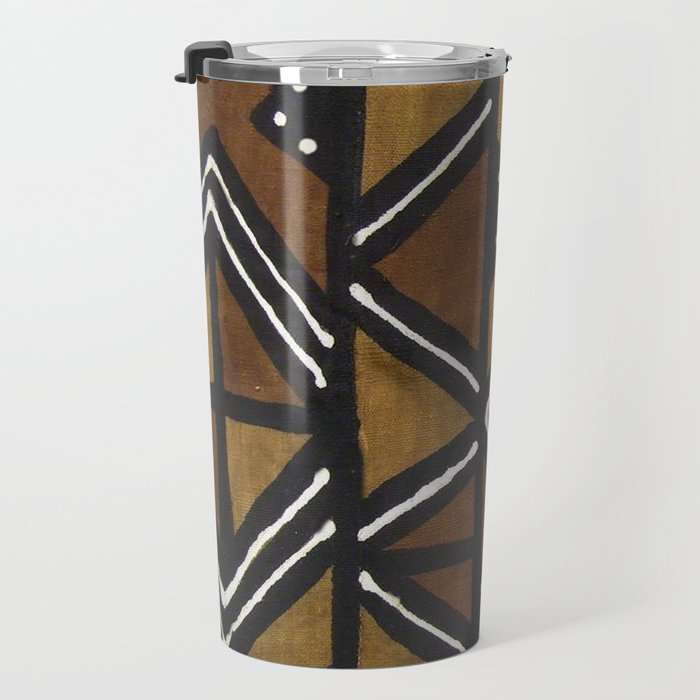 African Pattern - African Mudcloth Design Travel Mug Gallery Image 3