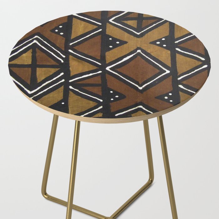 African Pattern - African Mudcloth Design Side Table Gallery Image 2