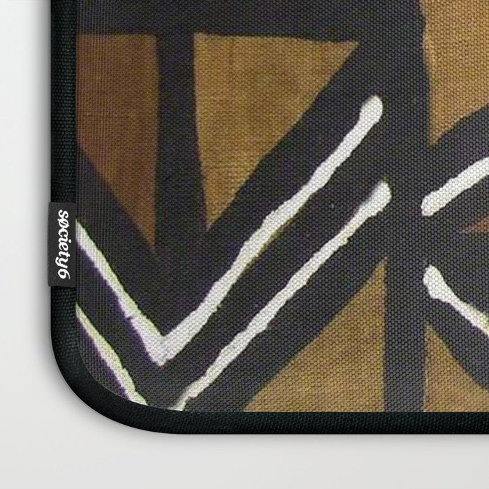 African Pattern - African Mudcloth Design Laptop Sleeve Gallery Image 3