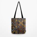 African Pattern - African Mudcloth Design Tote Bag Gallery Image 2