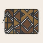 African Pattern - African Mudcloth Design Laptop Sleeve Gallery Image 1