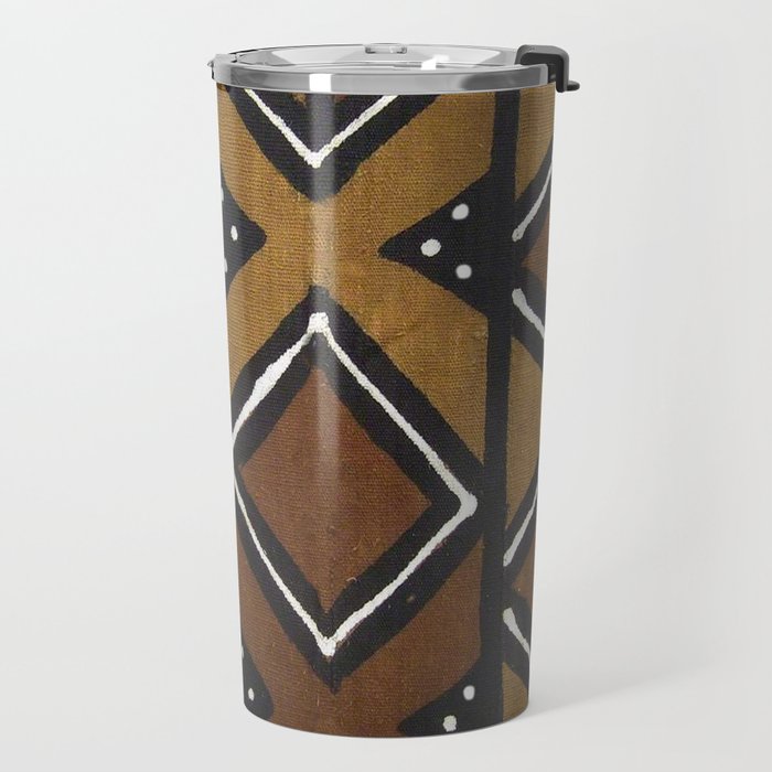 African Pattern - African Mudcloth Design Travel Mug Gallery Image 2