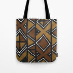 African Pattern - African Mudcloth Design Tote Bag Gallery Image 1
