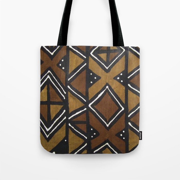 African Pattern - African Mudcloth Design Tote Bag Gallery Image 1