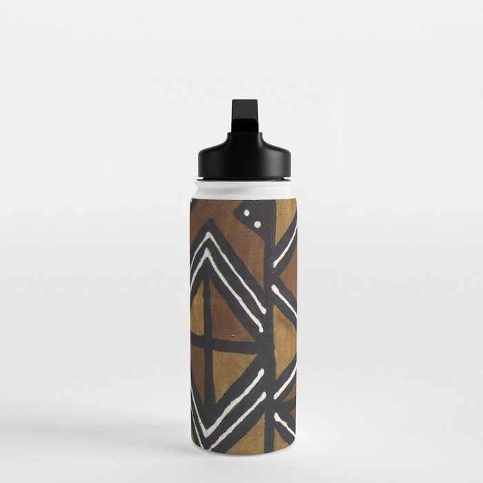 African Pattern - African Mudcloth Design Water Bottle Gallery Image 3