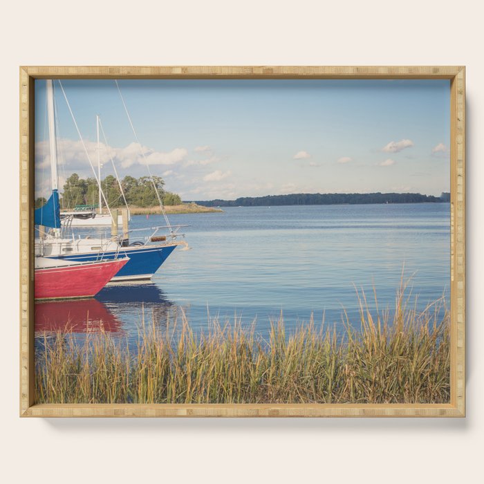 Morning on Chesapeake Bay, No. 2 Serving Tray Gallery Image 1