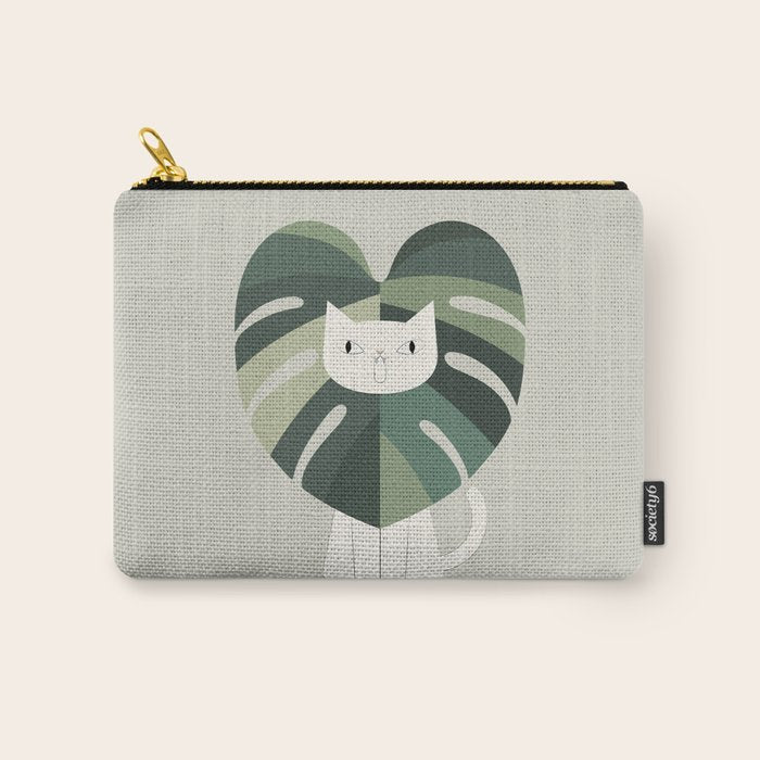 Cat an Plant 62: A Green Lion Carry All Pouch Gallery Image 1