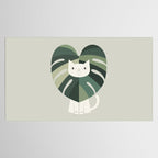 Cat an Plant 62: A Green Lion Tablecloth Gallery Image 2