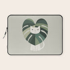 Cat an Plant 62: A Green Lion Laptop Sleeve Gallery Image 1