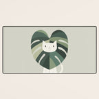 Cat an Plant 62: A Green Lion Desk Mat Gallery Image 3