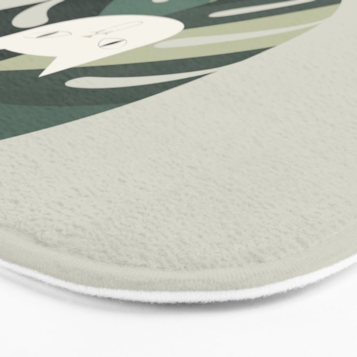 Cat an Plant 62: A Green Lion Bath Mat Gallery Image 3
