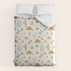 Armadillos in the Desert - Watercolor Comforter Gallery Image 6