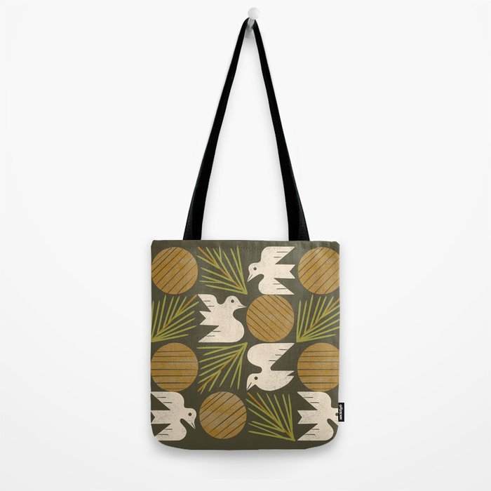 Pine Forest Doves Tote Bag Gallery Image 2