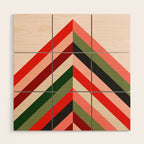 Chevron Christmas tree Wood Wall Art Gallery Image 1