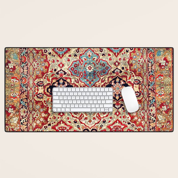 Esfahan Central Persian Rug Print Desk Mat Gallery Image 1