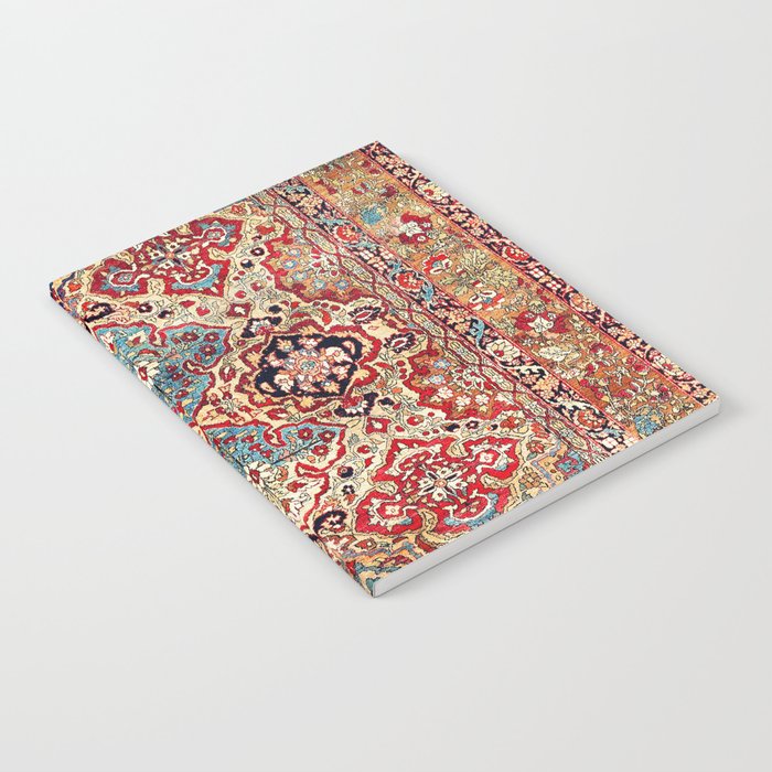 Esfahan Central Persian Rug Print Notebook Gallery Image 1