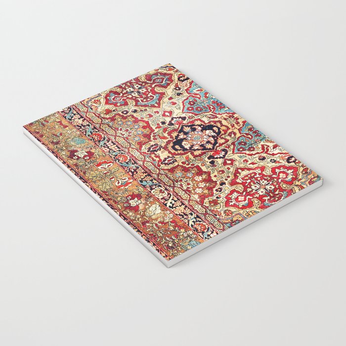 Esfahan Central Persian Rug Print Notebook Gallery Image 3