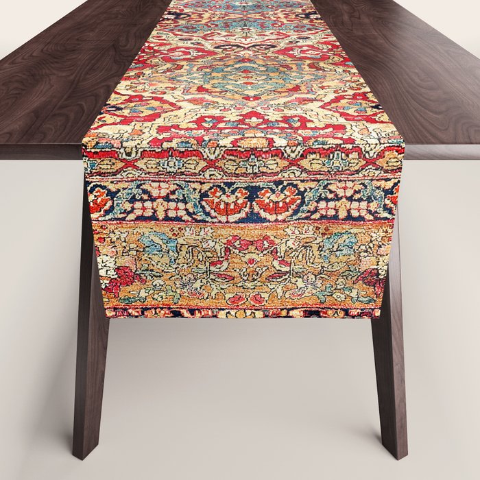 Esfahan Central Persian Rug Print Table Runner Gallery Image 1
